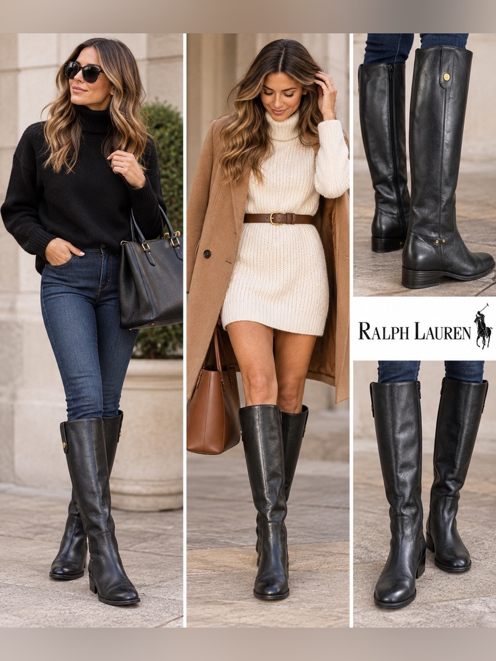 Ralph Lauren Masika Leather Riding
Boots Women's Size 8 B